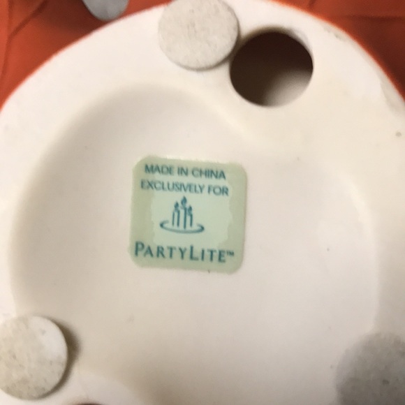 Orange Leaf Partylite Candle Holders - Picture 6 of 6